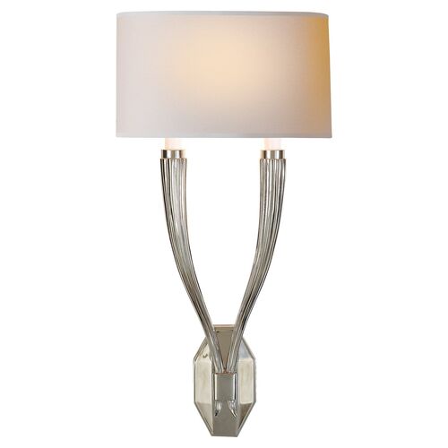 Ruhlmann Double Sconce, Polished Nickel~P77108028