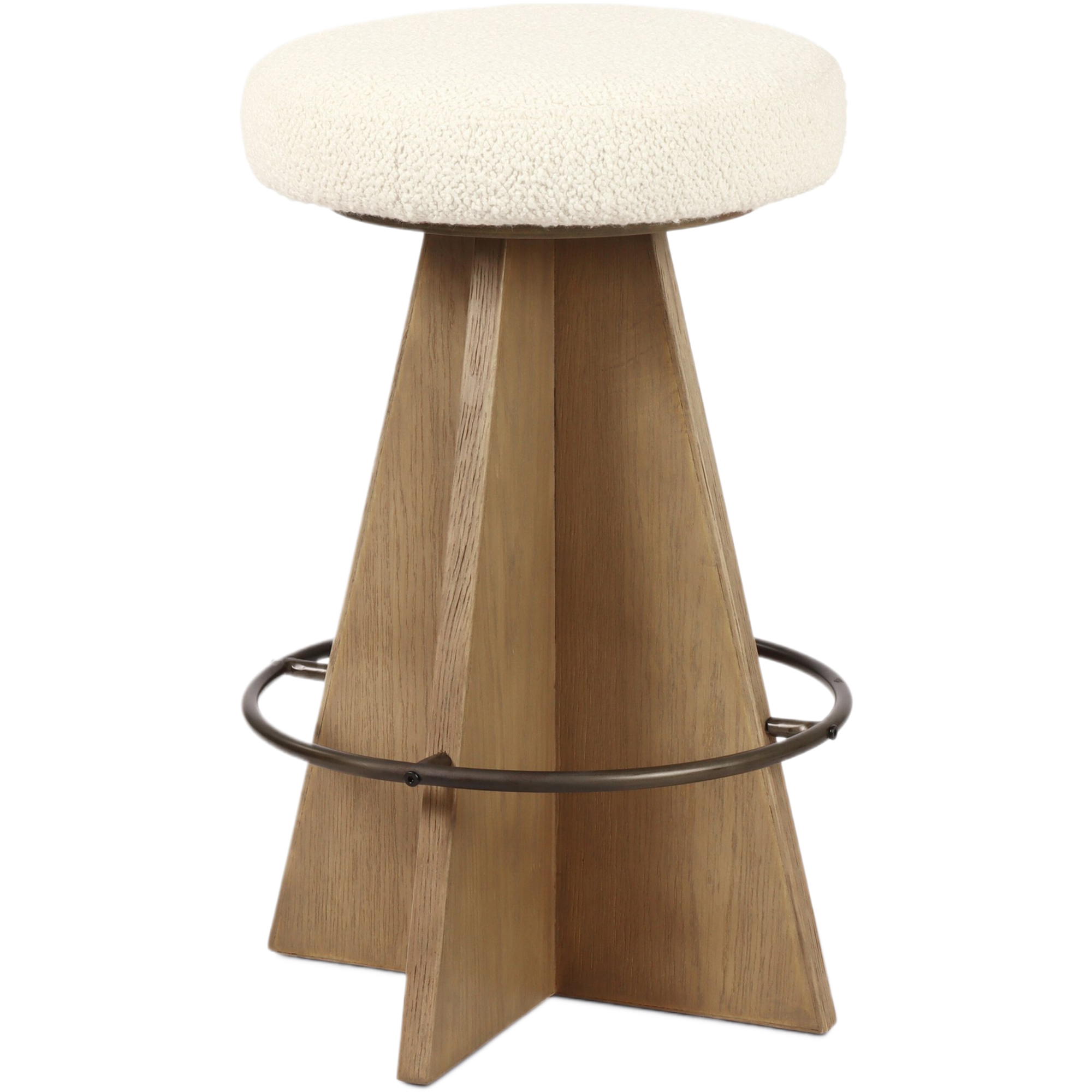Solmere Swivel Counter Stool, Durham Cream