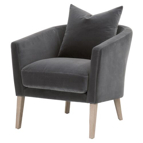 Remy Accent Chair, Dark Dove Velvet~P77656686