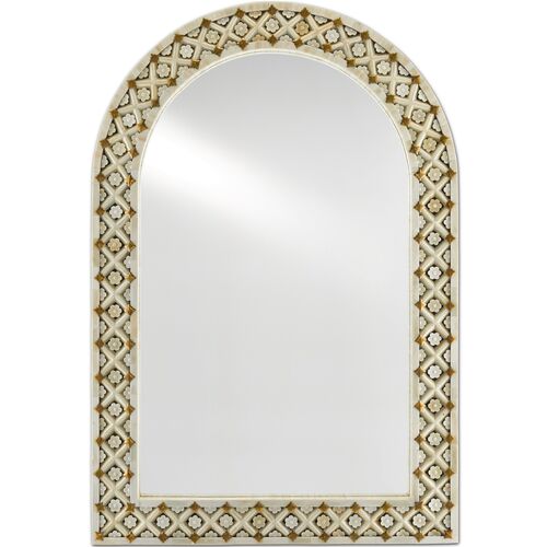 Ellaria Bone Wall Mirror, Natural~P77595594