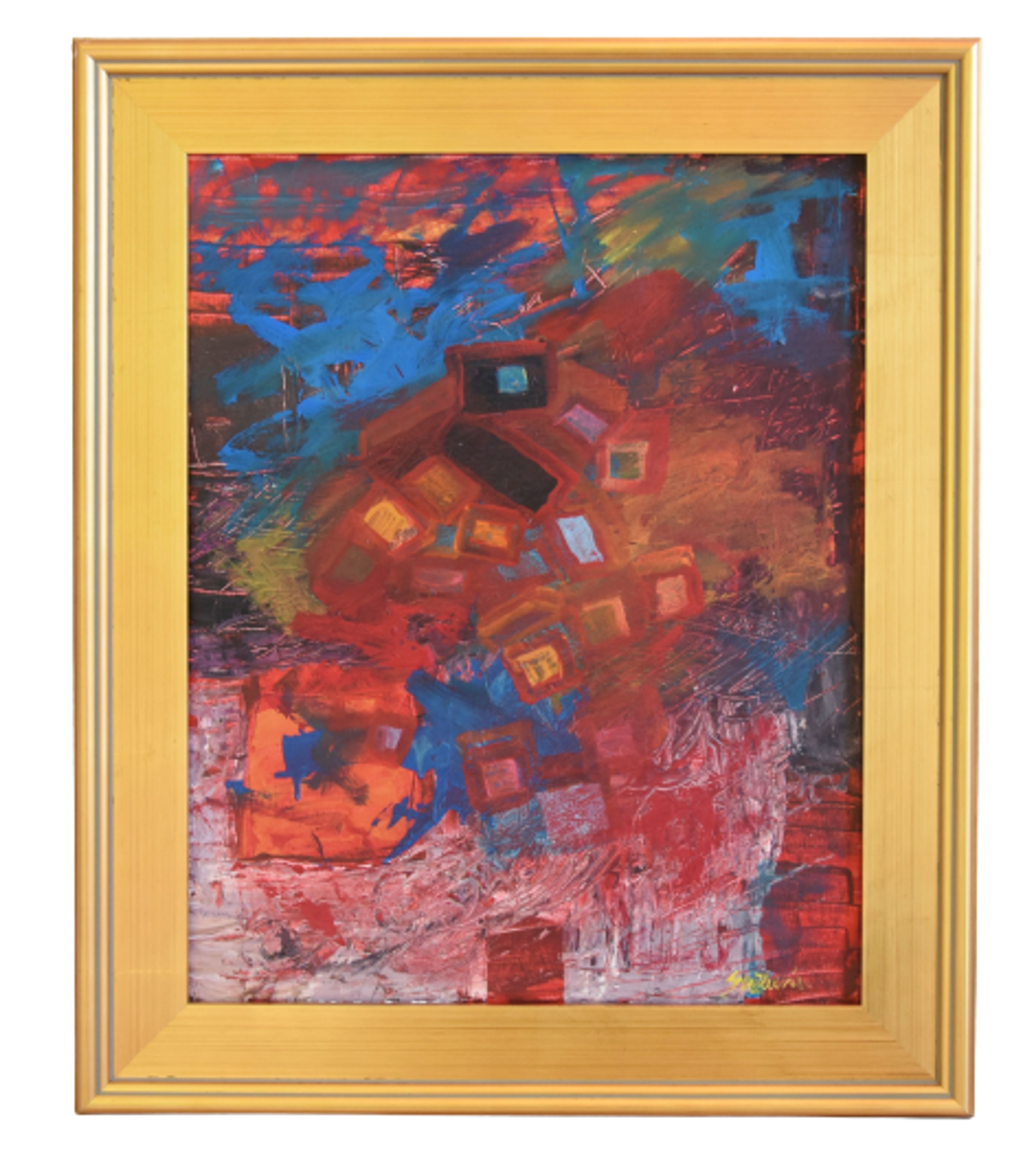 Juan Guzman Modern Abstract Oil Painting~P77647702