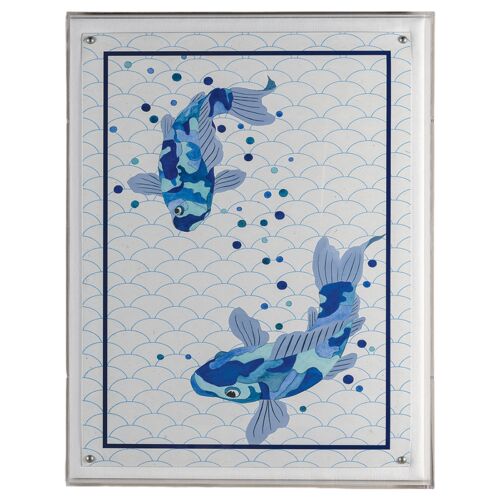 Blue Koi II Print, 20" x 26"