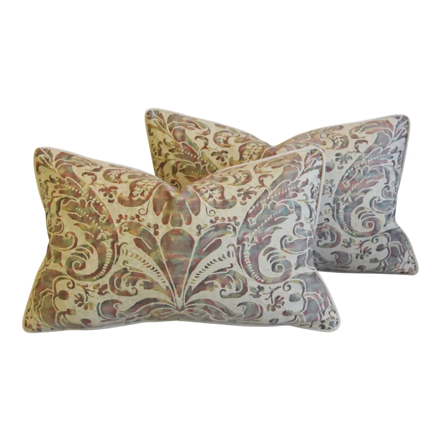 Italian Fortuny Caravaggio Pillows, Pair~P77742996