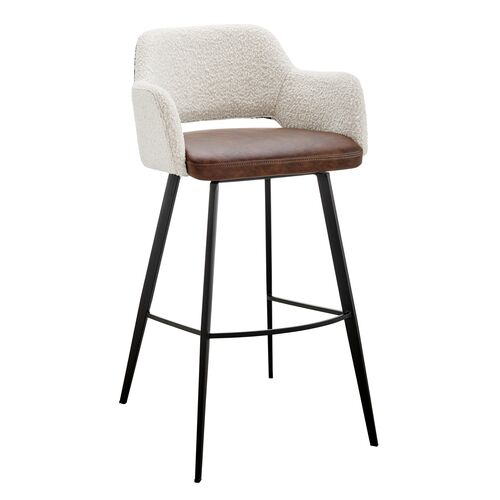 Vintara Leatherette Swivel Barstool