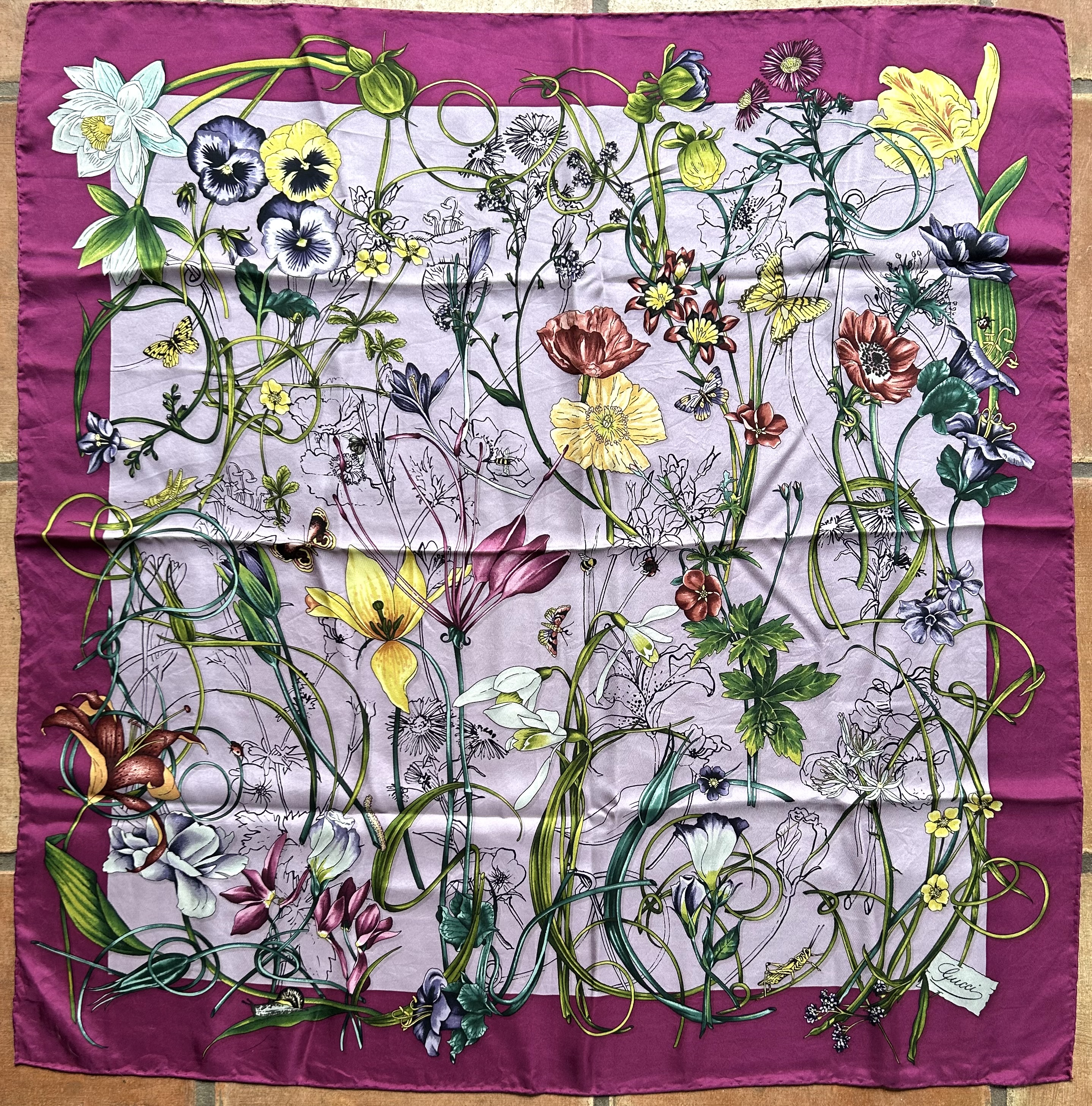 Gucci Italian Silk Scarf~P77732372
