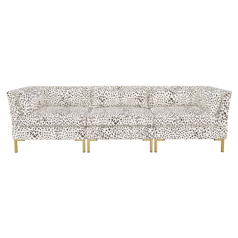 Marceau Cheetah Modular Sofa, Cream/Gray