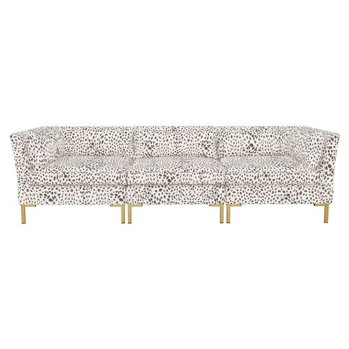 Marceau Cheetah Modular Sofa, Cream/Gray~P77501804