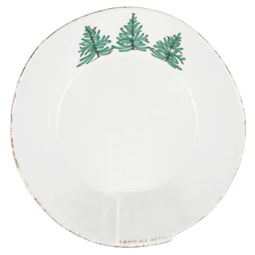 Melamine Lastra Holiday Large Serving Bowl, White~P77631356