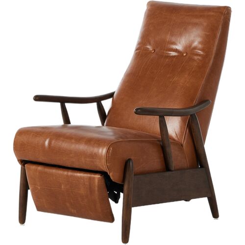 Nadia Leather Recliner Chair, Dakota Tobacco