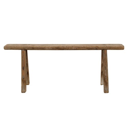 Vintage Noodle Bench (35"-43"L), Weathered Natural
