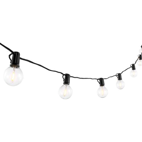 Calem LED 10-Light Outdoor String Light, Black