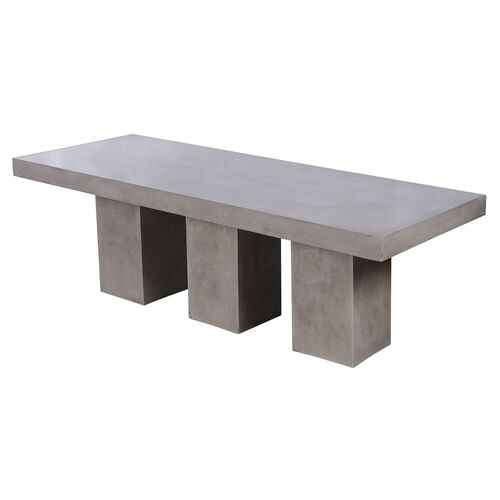 Kingston Concrete Dining Table, Gray~P77541642