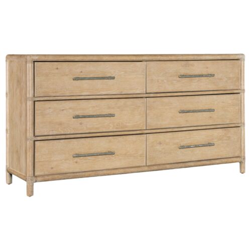 Retreat Pole Rattan 6-Drawer Dresser