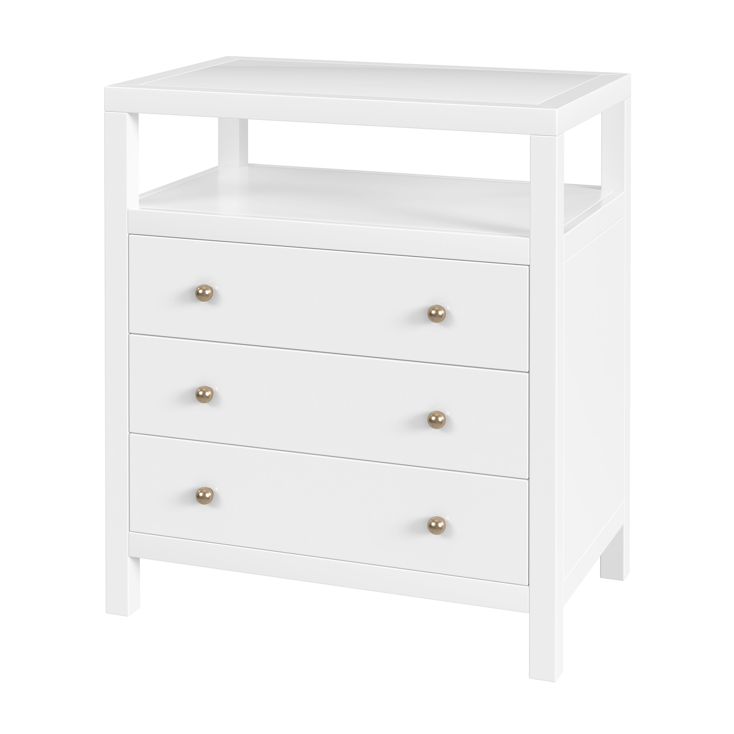 Charlie 3-Drawer Tall Nightstand