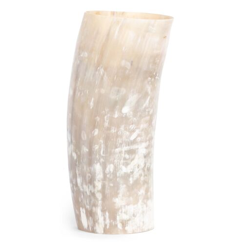 African Cow Horn Decorative Vase, Natural~P77534549