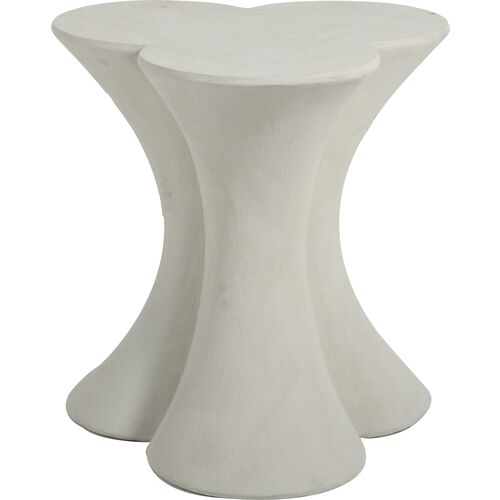 Carlin Side Table, Textured White~P77660191