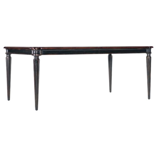 Charleston Leg Rectangular Extension Dining Table, Black Cherry Charleston Leg Rectangular Extension Dining Table, Black Cherry