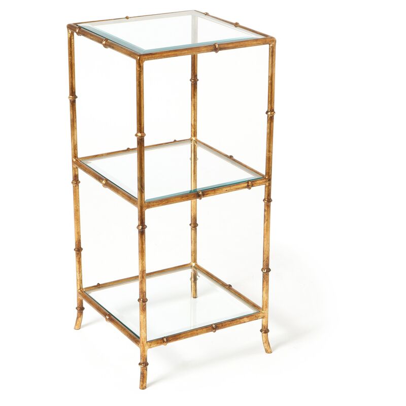 Kenmore Side Table, Gold