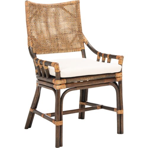 Henrietta Rattan Chair, Black~P77648038