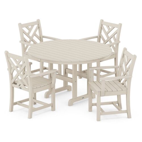 Chippendale Outdoor 5-Pc Dining Set, Sand~P77651131