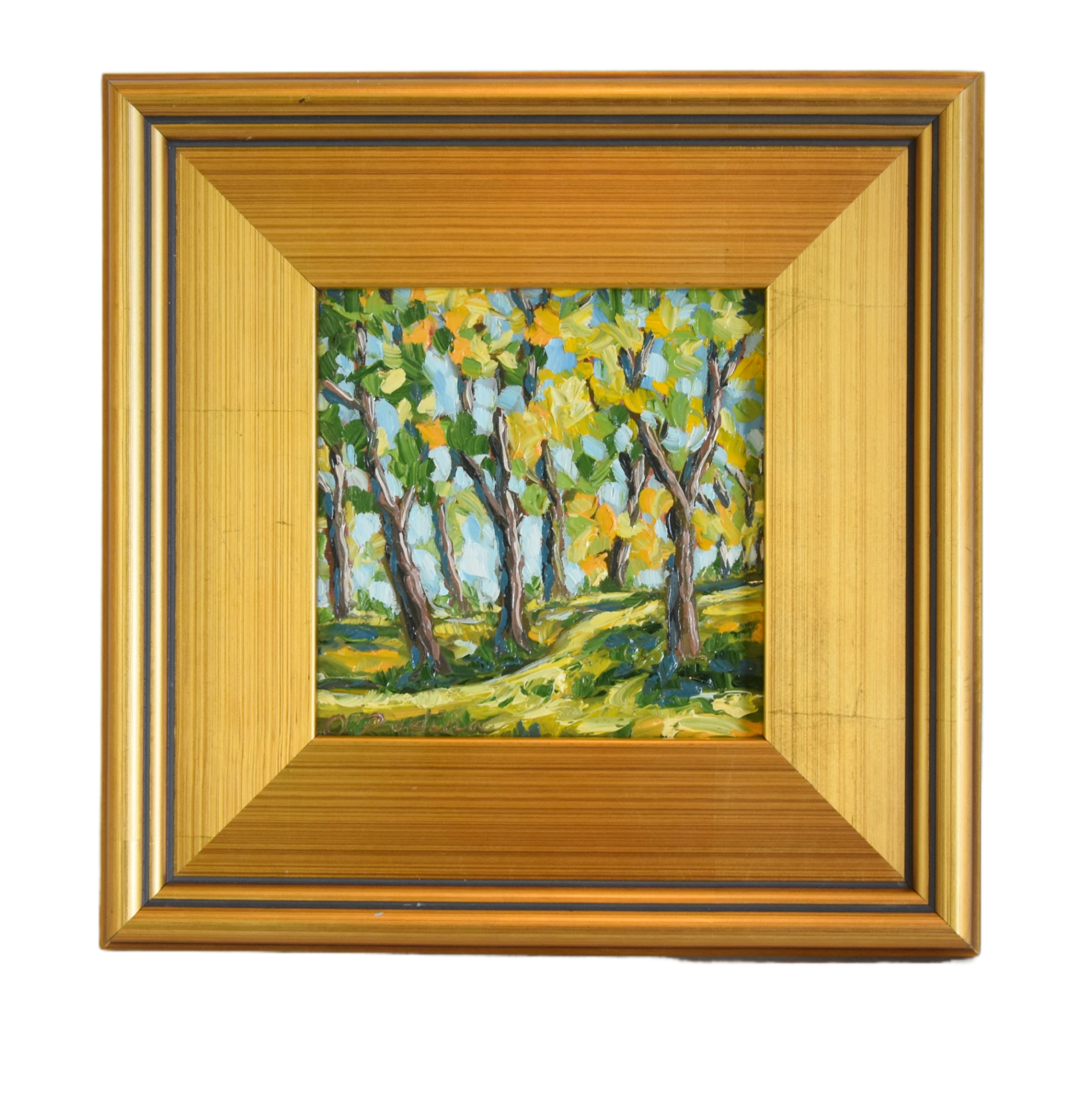 Impressionist Forest Landscape Painting~P77689292