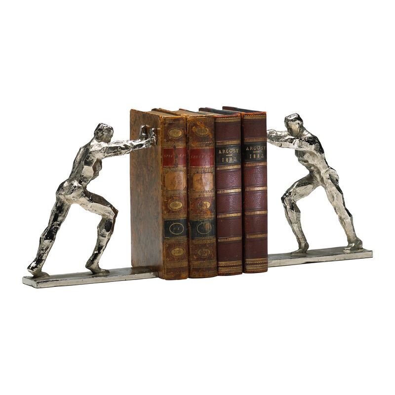 S/2 Iron Man Bookends, Silver