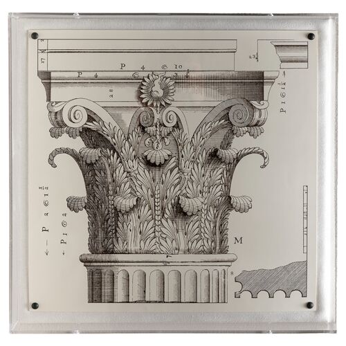 Corinthian Detail II Print, 20" x 20"
