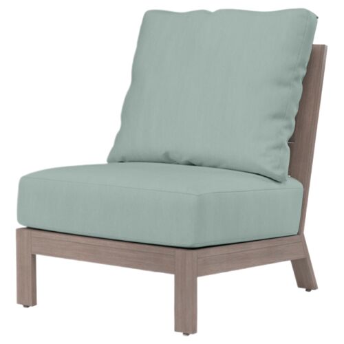Farren Outdoor Aluminum Armless Club Chair