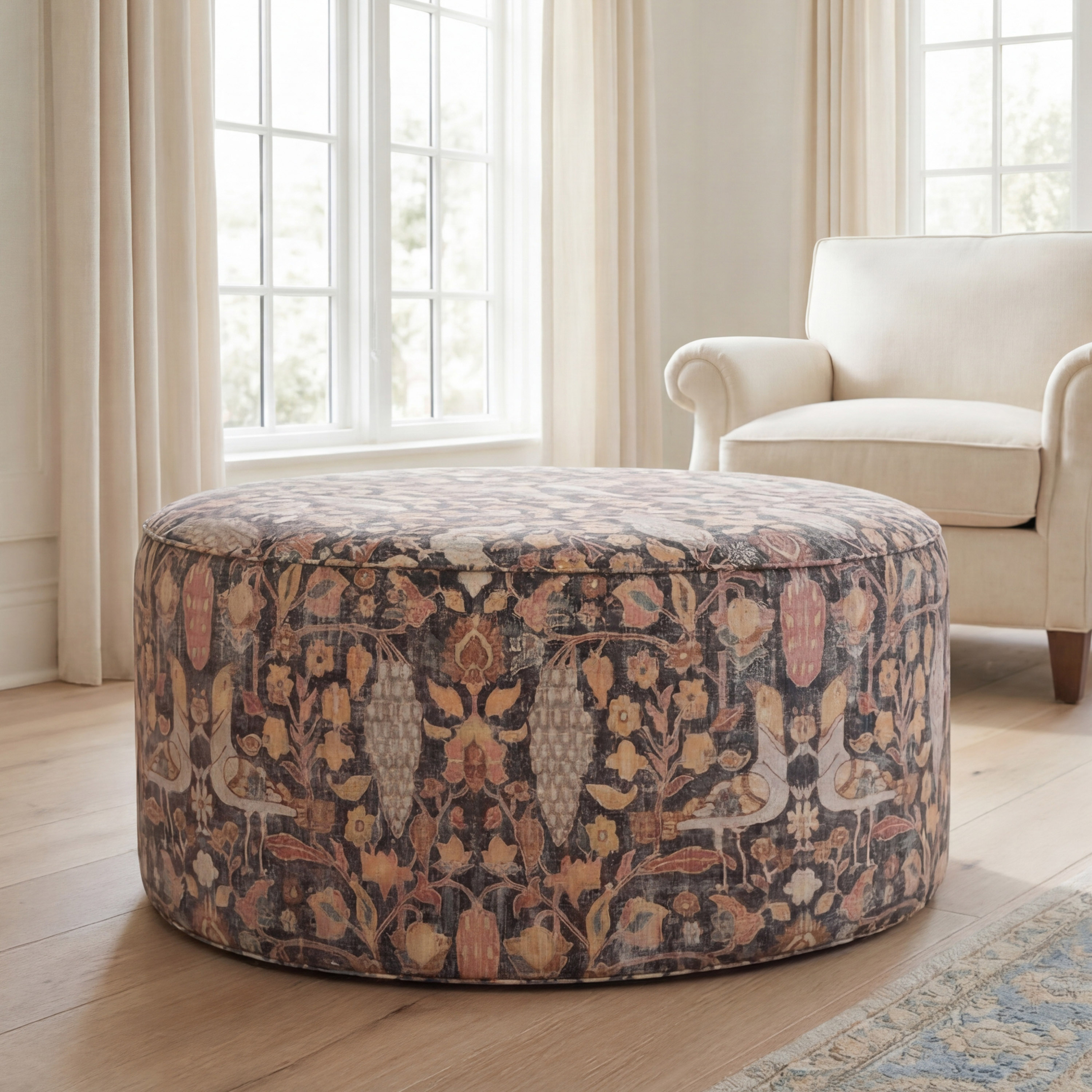 Eva Leather Hide Bench, Zebra | One Kings Lane