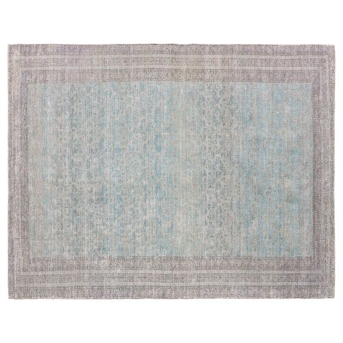 Kylie Handmade Traditional Rug, Blue Kylie Handmade Traditional Rug, Blue