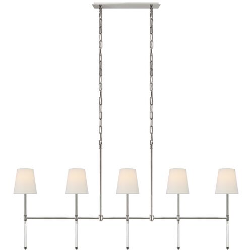 Camille Linear Chandelier, Polished Nickel~P77450125