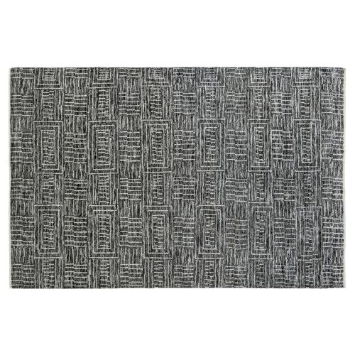 Inza Hand-Knotted Rug, Black~P77506075