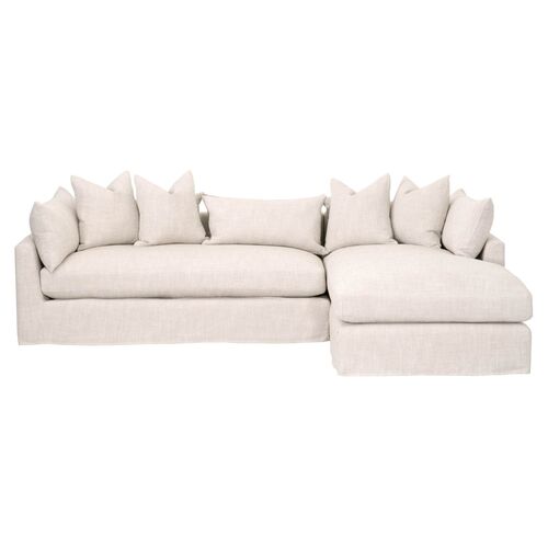 Julianna RF Slipcover Sofa, Bisque Linen~P77604754