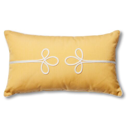 Kit 13x22 Outdoor Lace Cord Pillow, Yellow~P77525986