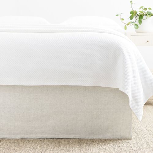 Wilton Bed Skirt, Natural