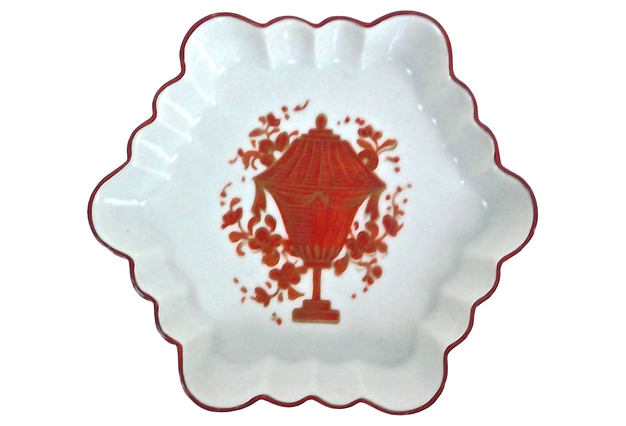 Mottahedeh Porcelain Scalloped Dish~P77025230