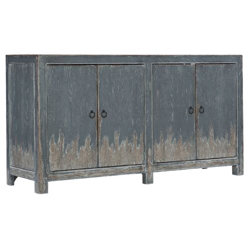 Boheme 4-Door Media Console, Antique Blue