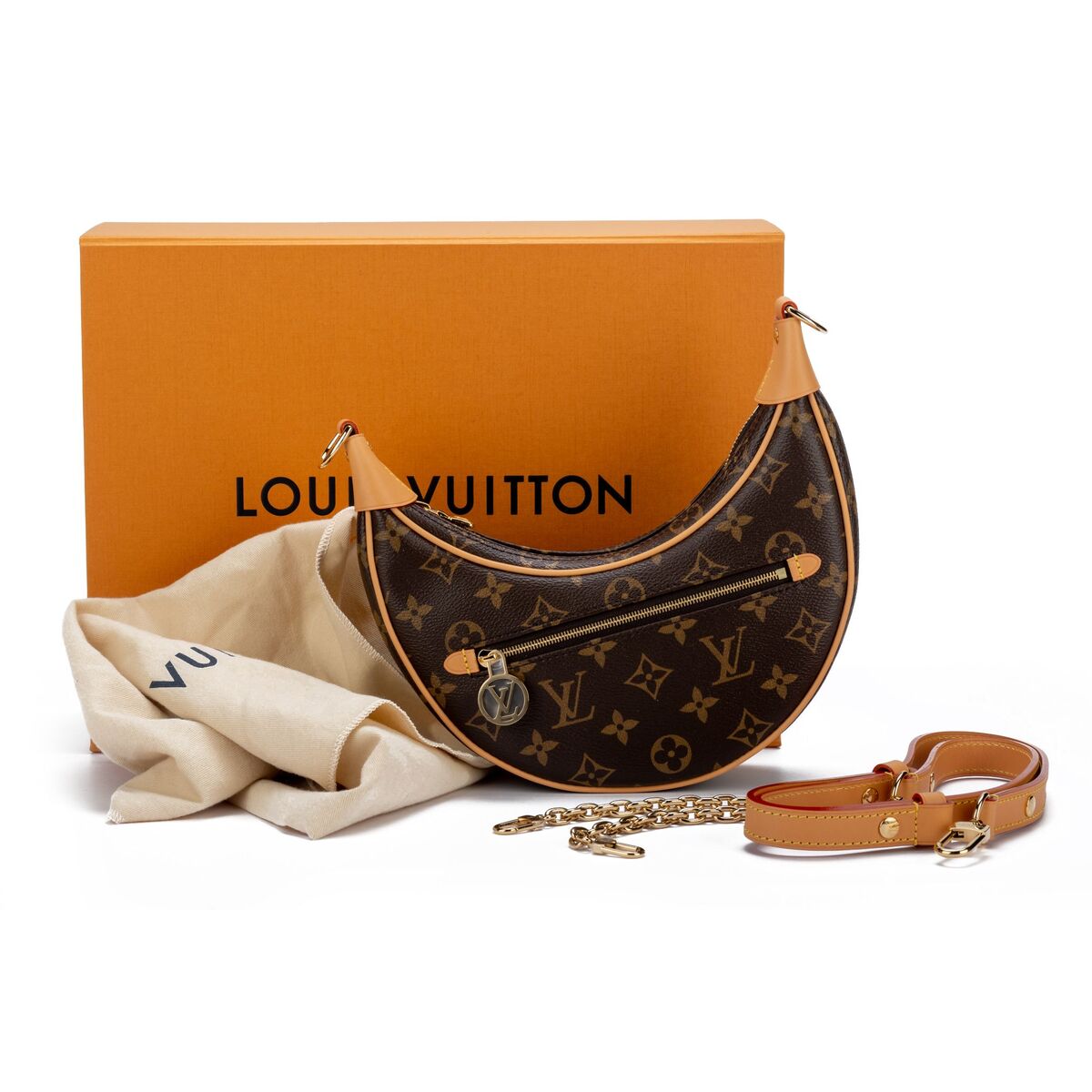 Louis Vuitton Loop Black in Calfskin Leather with Gold-tone - US
