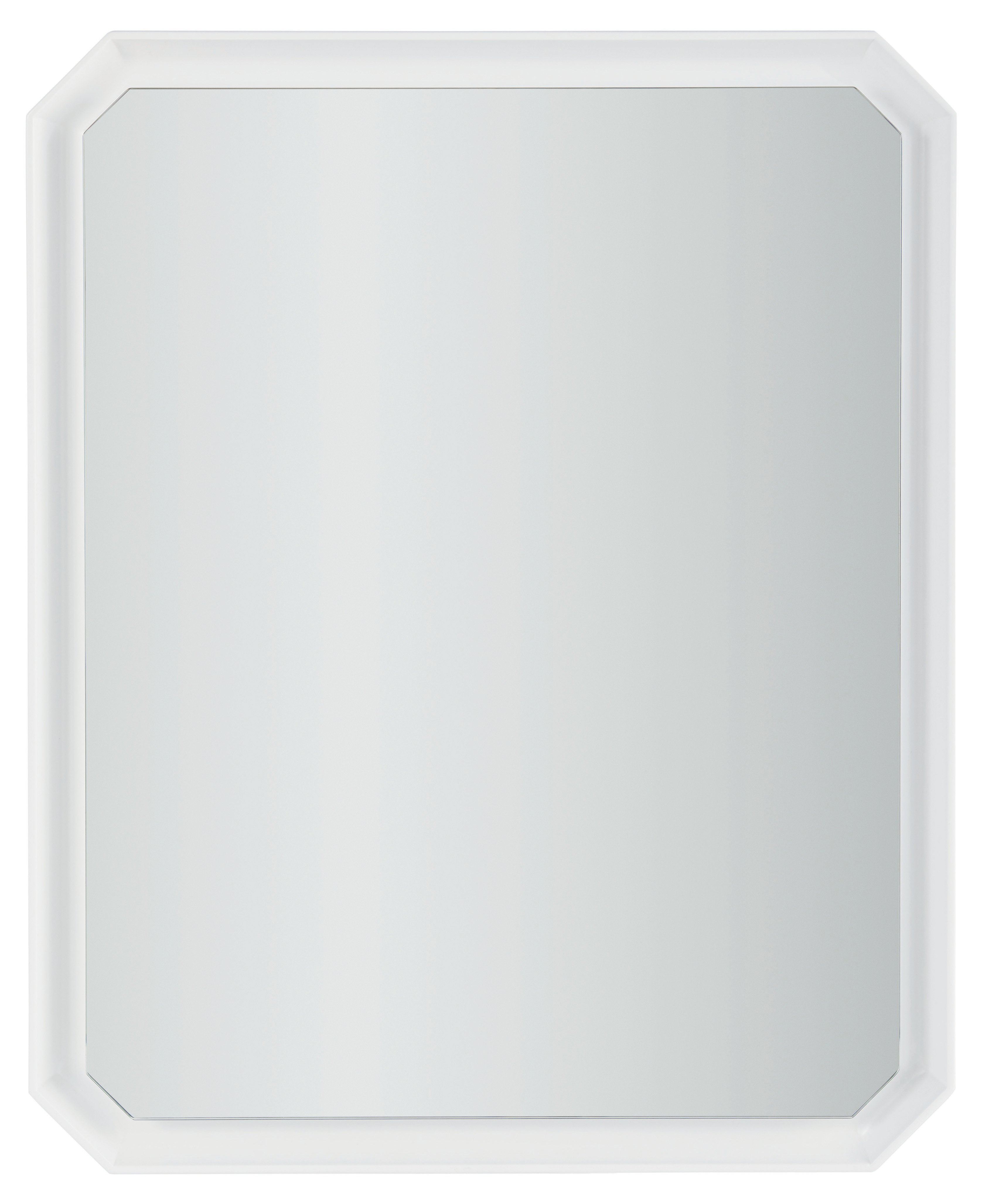 White lacquer store mirror