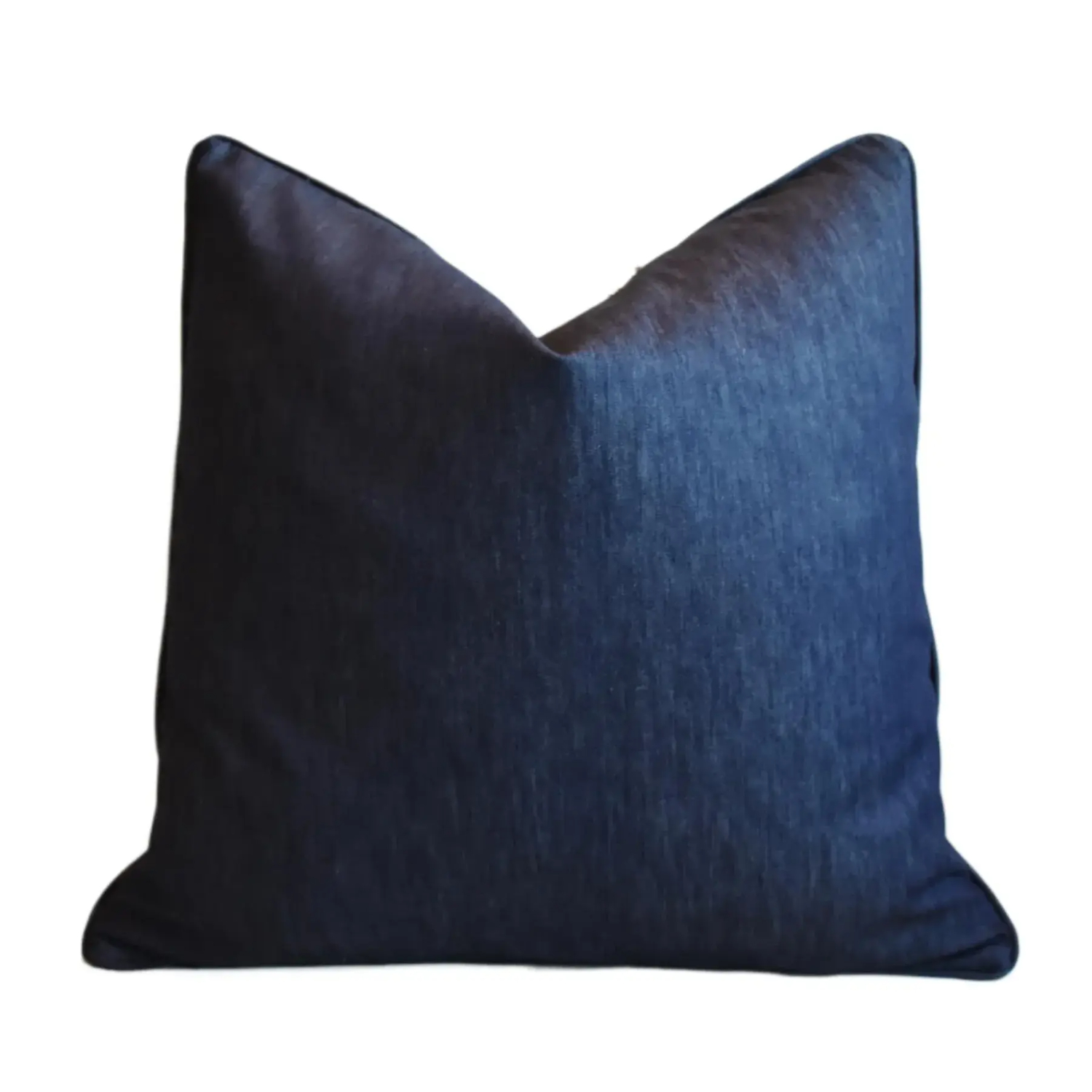 Blue Denim Cotton Fabric Pillow~P77751669
