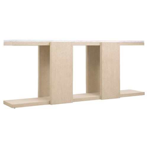 Westwood Marble Top Console Table, Limestone