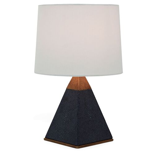 Cairo Table Lamp, Faux-Shagreen Black~P77380165