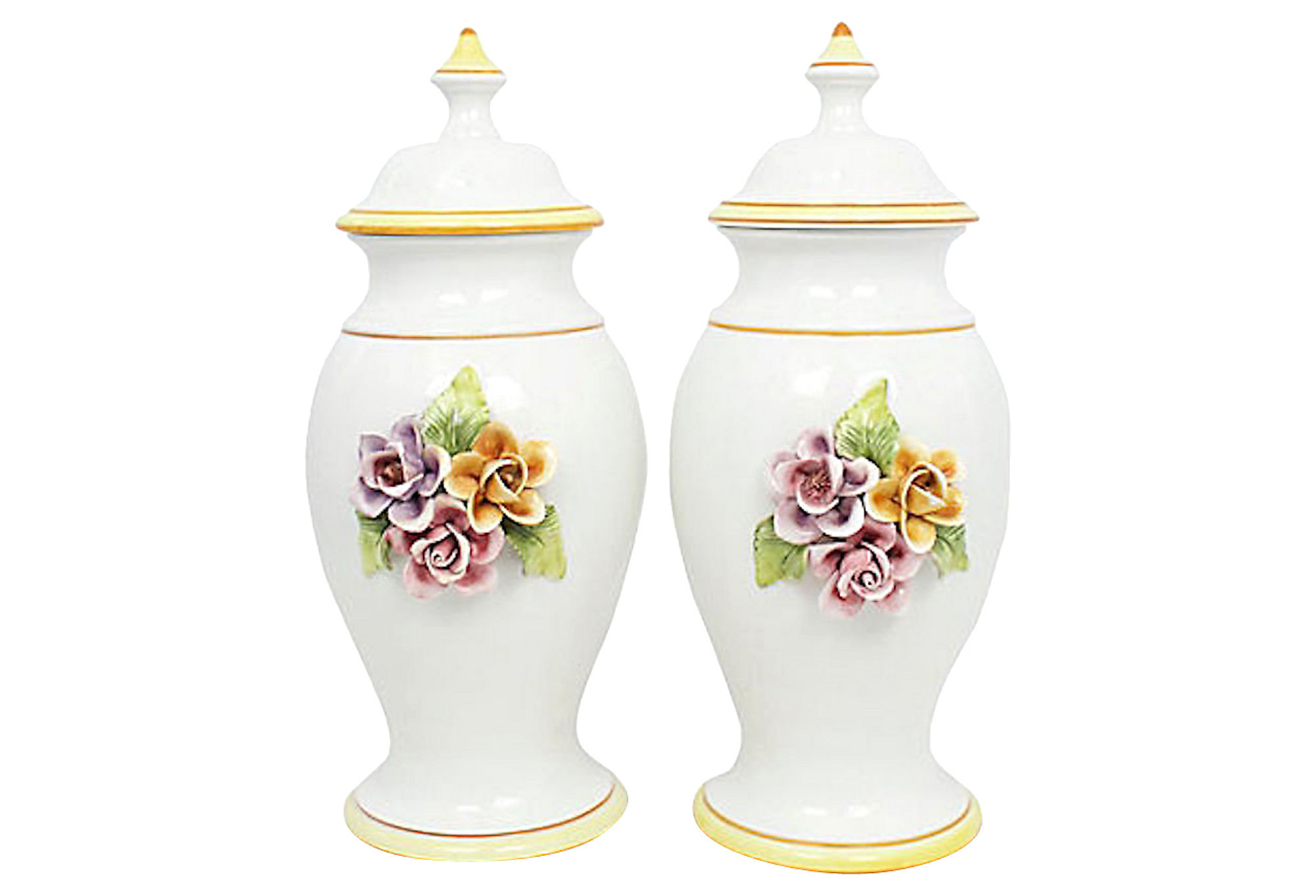 Italian Porcelain Ginger Jars, Pr~P77578263