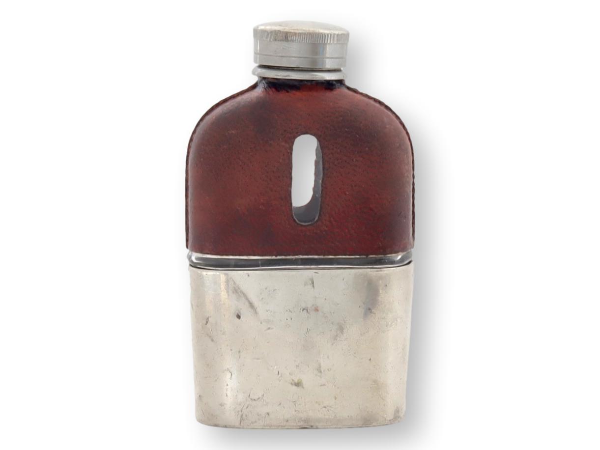 English Leather Wrapped Mini Flask~P77696109