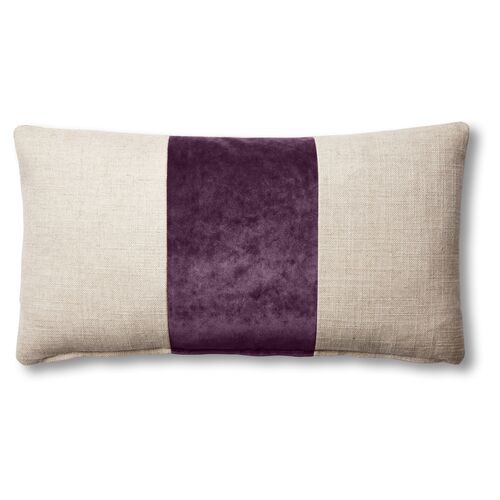 Blakely 12x23 Lumbar Pillow, Natural/Fig~P77551956