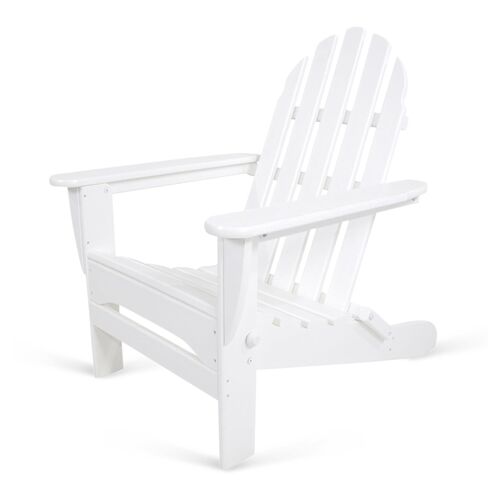 Classic Folding Adirondack Chair, White~P41429969
