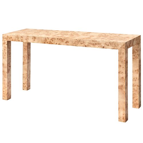 Archer Burl Wood Console Table