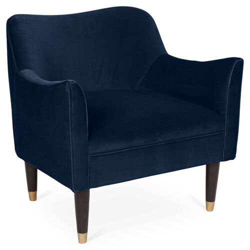 Dark Blue Accent Chair