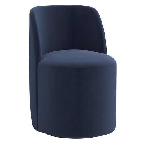 Cora Dining Swivel Chair, Performance Velvet