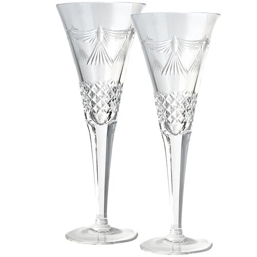 Waterford "Peace" Champagne Flutes~P77729738